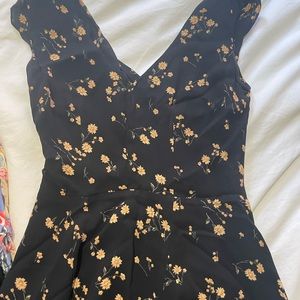 Reformation sundress yellow flowers